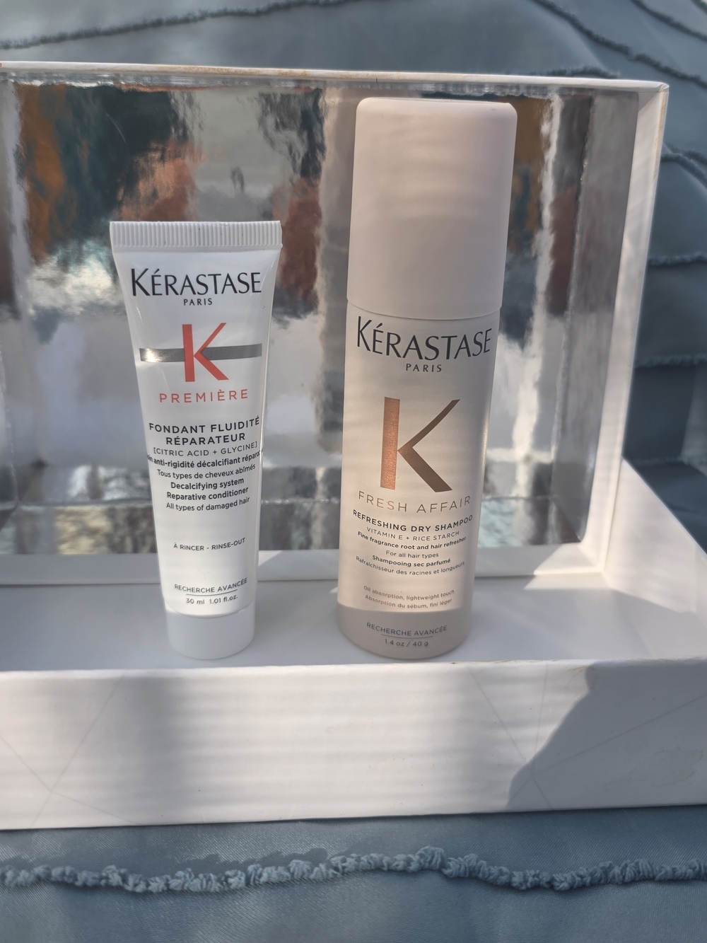Kerastase Dry Shampoo (Travel) & Decalcifying System Repair Conditioner Set
